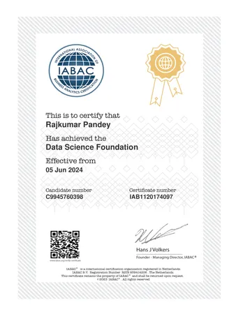 IABAC Data Science Foundation Certificate
