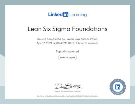 Lean Six Sigma Foundations