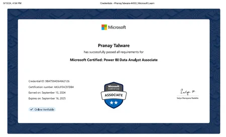 Microsoft Certified Power BI Data Analyst - PL 300