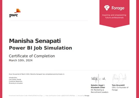 PwC Switzerland Power BI Job Simulation