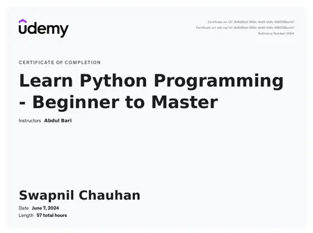 Learn Python Programming - Beginner to Master