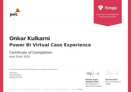 PwC Switzerland - Power BI Job Simulation
