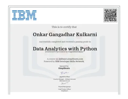 Data Analytics with Python