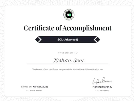 Portfolio - Kishan Soni | Codebasics