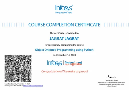 INFOSYS OOPS