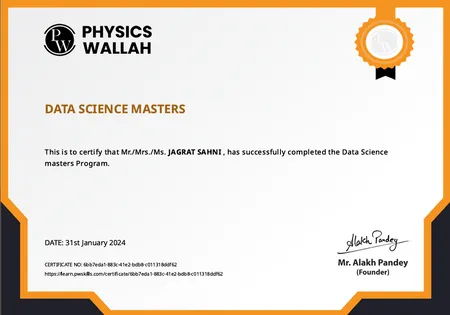 PhysicsWallah Data Science