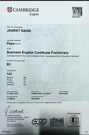 Cambridge B1 Prelimnary