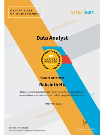 DATA ANALYST MASTERS PROGRAM