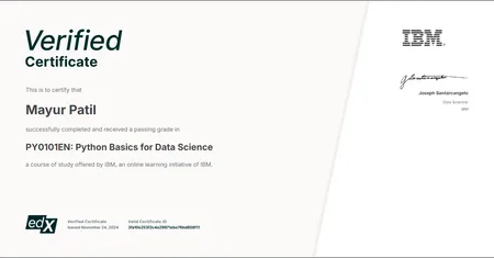 IBM: Python For Data Science