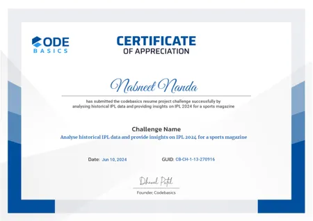 Top 20– Codebasics Resume Project Challenge #10