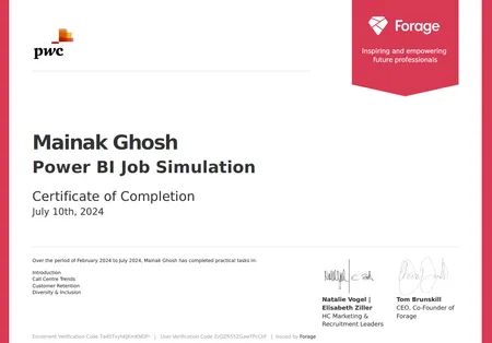 Power BI Job Simulation: PwC Switzerland