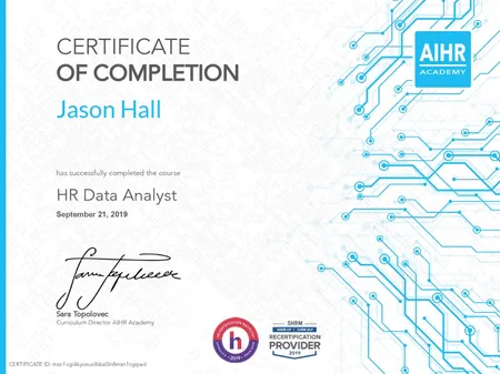 Certified HR Data Analyst