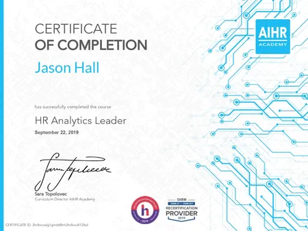 Certified HR Analytics Leader