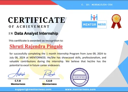 Data Analyst Internship