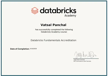 Databricks Fundamentals Accreditation