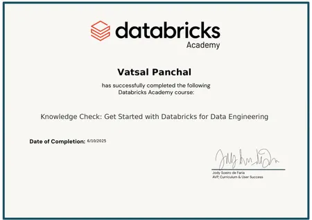 Get started with Databricks for Data Engineering