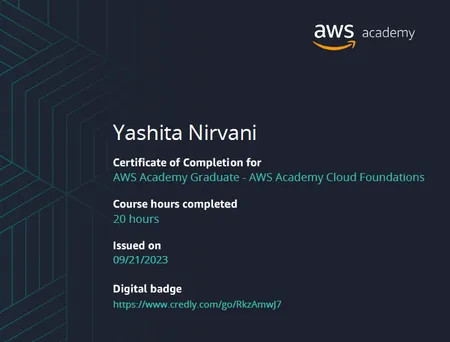 AWS Academy Graduate - AWS Academy Cloud Foundations