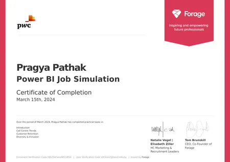 PwC Switzerland - Power BI Job Simulation