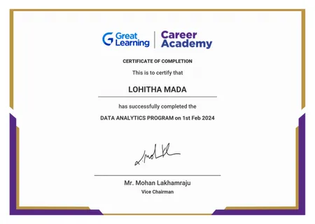 Data Analytics Program