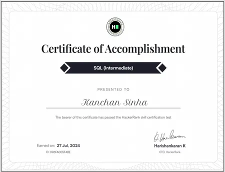 HackerRank SQL (Intermediate)
