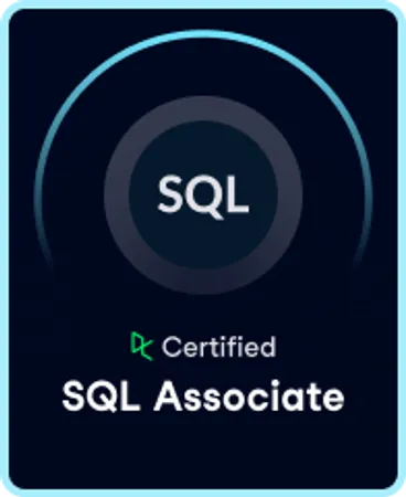 SQL Associate by Datacamp