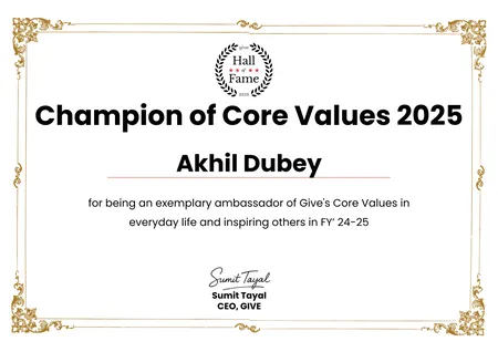 Champion of Core Values - 2025