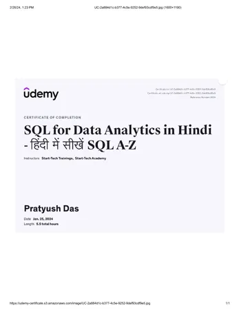 SQL For Data Analytics