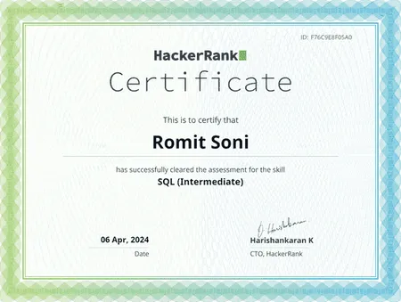 Portfolio - ROMIT SONI | Codebasics