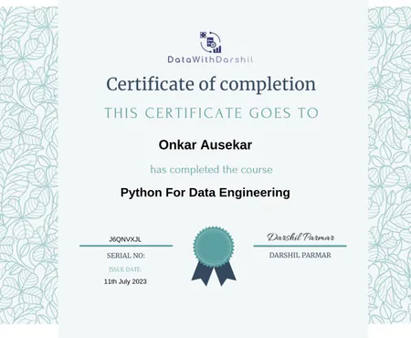 Portfolio - Onkar Ausekar | Codebasics
