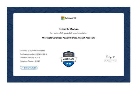 Microsoft Certified: Power BI Data Analyst Associate (PL-300)