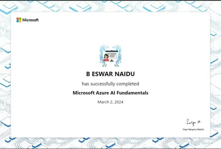 Portfolio - B ESWAR NAIDU | Codebasics