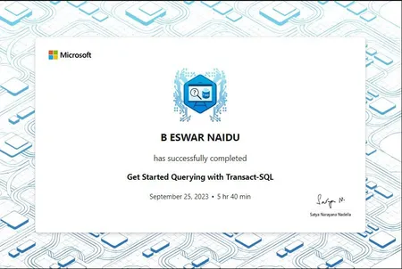 Portfolio - B ESWAR NAIDU | Codebasics