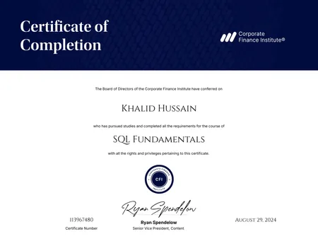 SQL Fundamentals