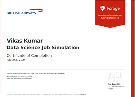 Data Science Job Simulation