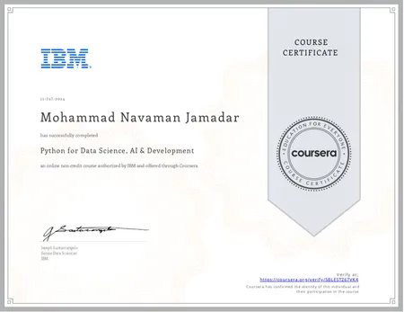 Python for Data Science, AI & Development