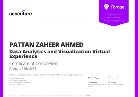 Data Analytics and Visualization Virtual Experience