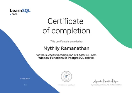 SQL Windows Function