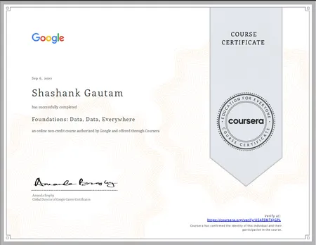 Coursera - Foundations Data, Data Everywhere
