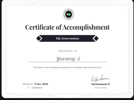 Hacker Rank SQL