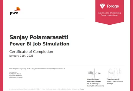 PwC Switzerland Power BI Job Simulation
