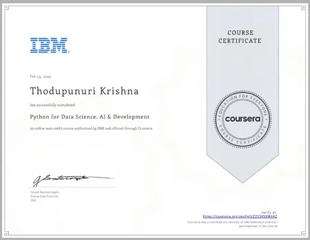 IBM - Python for Data Science, AI & Development