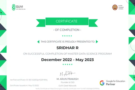 Master Data Science Program
