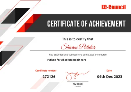Python for Beginner - EC -Council
