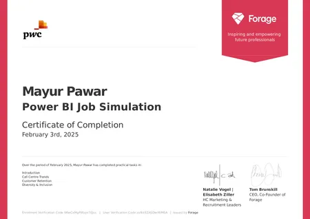 PwC: Power BI Job Simulation