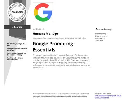Google Prompting Essentials