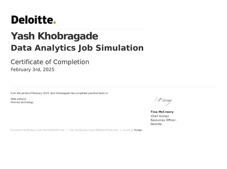 Deloitte Australia - Data Analytics Job Simulation