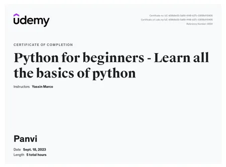 Python for beginners - Learn all the basics of python