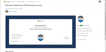 Portfolio - ALI RAZA | Codebasics