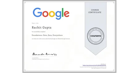 Foundations: Data, Data, Everywhere By Google