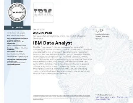 IBM Data Analyst